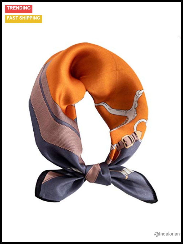 100 Mulberry Silk Square Neckerchief Scarf Gift Packed